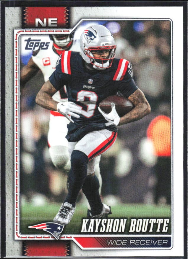 2026 Topps Flagship Football Kayshon Boutte #242 – framsida