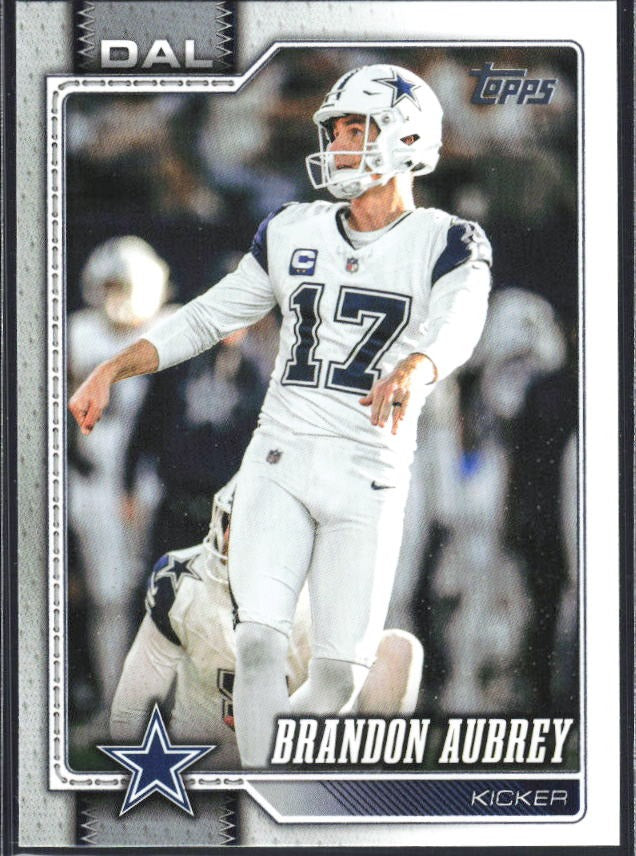 2026 Topps Flagship Football Brandon Aubrey #52 – framsida