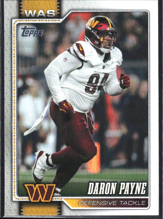 2026 Topps Flagship Football Daron Payne #258 – framsida