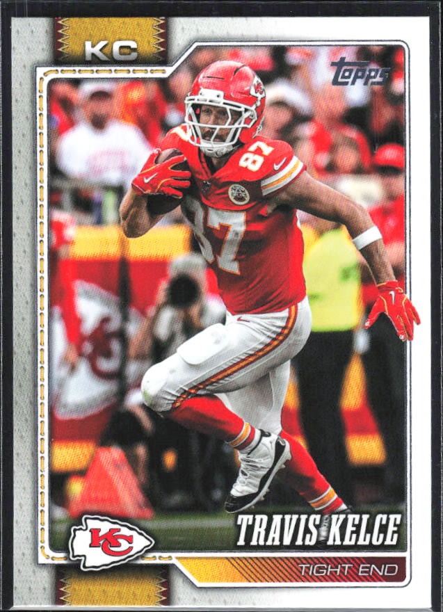2026 Topps Flagship Football Travis Kelce #100 – framsida