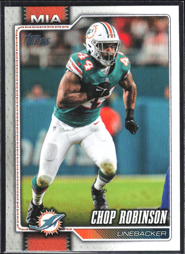 2026 Topps Flagship Football Chop Robinson #128 – framsida