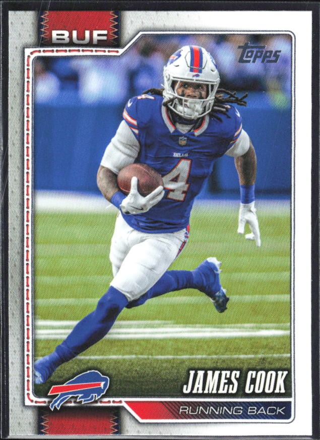 2026 Topps Flagship Football James Cook #25 – framsida