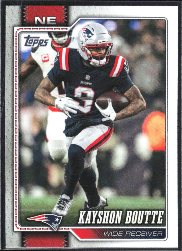 2026 Topps Flagship Football Kayshon Boutte #242 – framsida