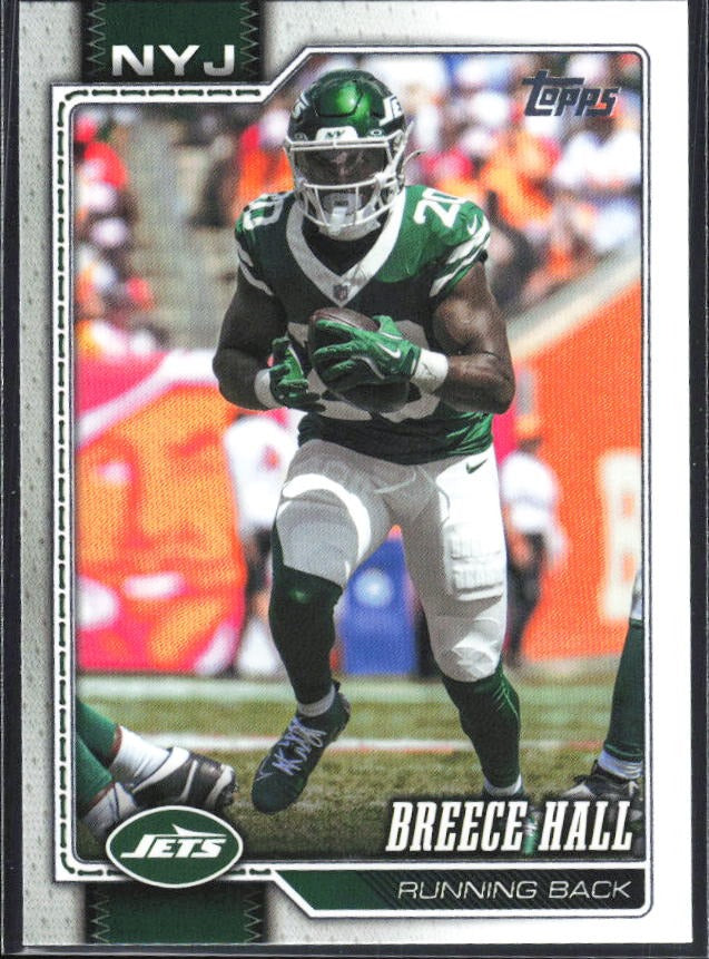 2026 Topps Flagship Football Breece Hall #162 – framsida