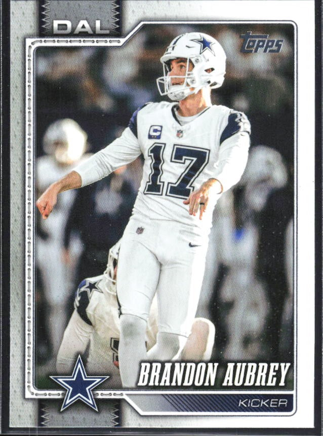 2026 Topps Flagship Football Brandon Aubrey #52 – framsida
