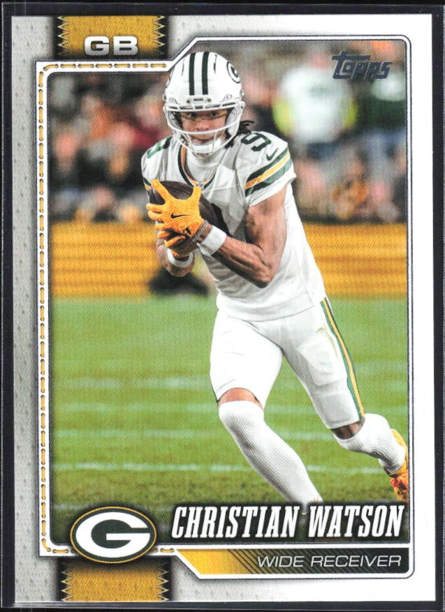 2026 Topps Flagship Football Christian Watson #75 – framsida
