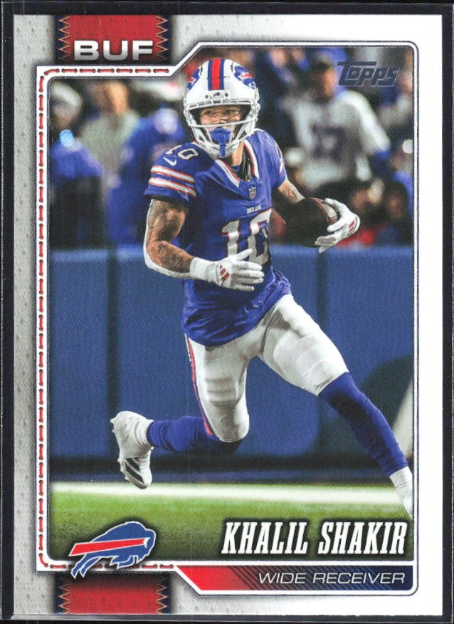 2026 Topps Flagship Football Khalil Shakir #21 – framsida