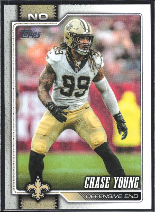2026 Topps Flagship Football Chase Young #244 – framsida