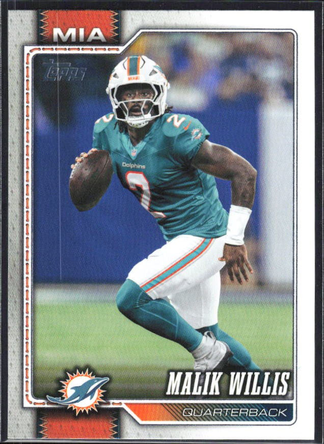 2026 Topps Flagship Football Malik Willis #238 – framsida