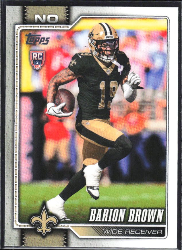 2026 Topps Flagship Football Barion Brown RC #386 – framsida