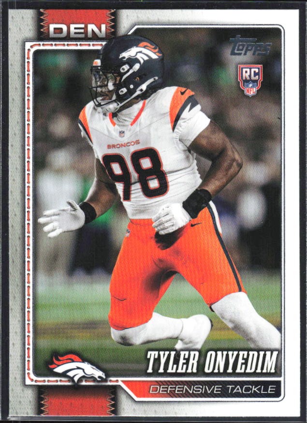 2026 Topps Flagship Football Tyler Onyedim RC #361 – framsida