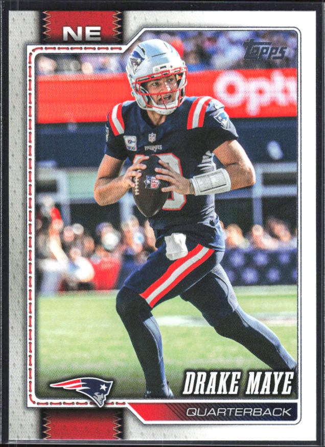 2026 Topps Flagship Football Drake Maye #136 – framsida