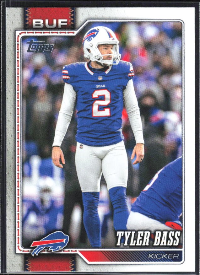 2026 Topps Flagship Football Tyler Bass #209 – framsida