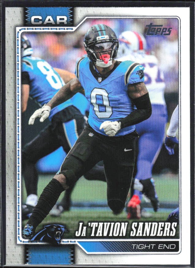 2026 Topps Flagship Football Ja’Tavion Sanders #27 – framsida