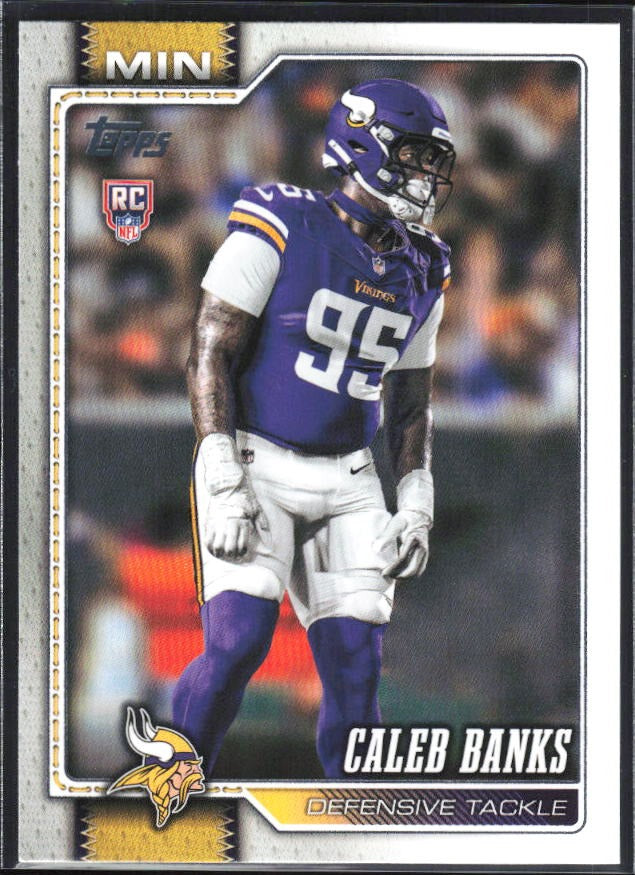 2026 Topps Flagship Football Caleb Banks RC #384 – framsida