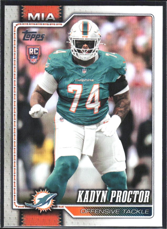 2026 Topps Flagship Football Kadyn Proctor RC #353 – framsida
