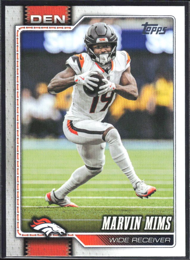 2026 Topps Flagship Football Marvin Mims #63 – framsida