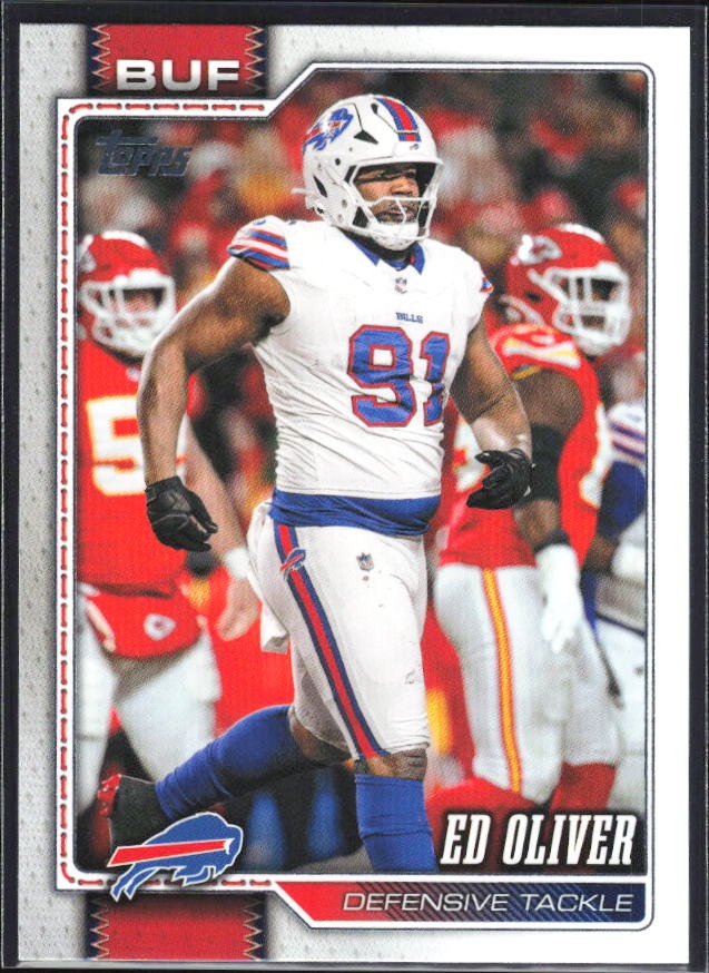2026 Topps Flagship Football Ed Oliver #208 – framsida