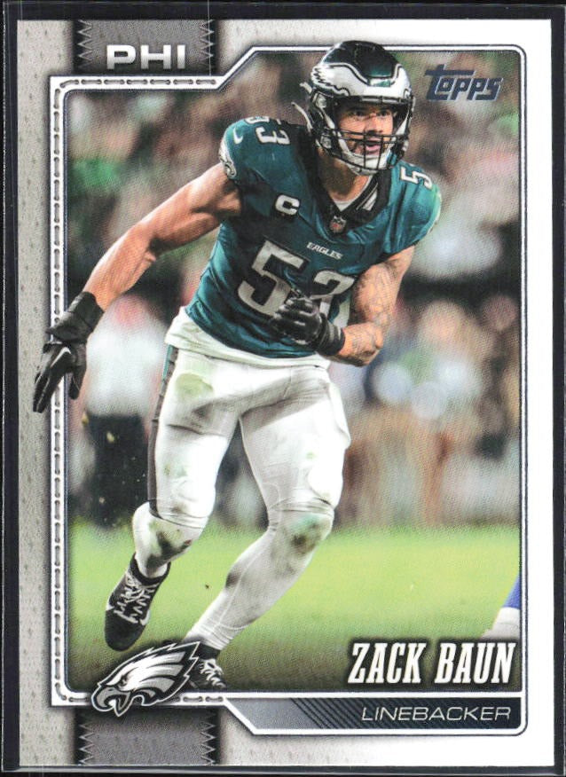 2026 Topps Flagship Football Zack Baun #251 – framsida