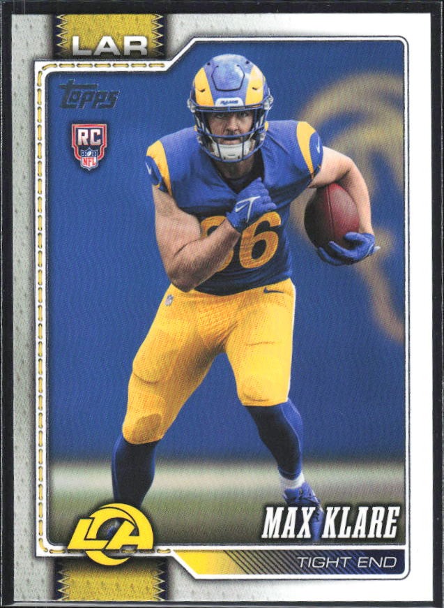 2026 Topps Flagship Football Max Klare RC #340 – framsida