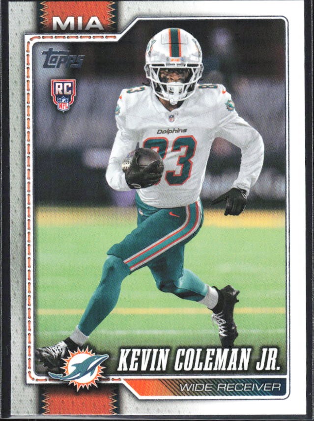 2026 Topps Flagship Football Kevin Coleman Jr. RC #337 – framsida