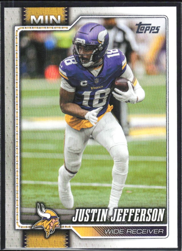 2026 Topps Flagship Football Justin Jefferson #131 – framsida
