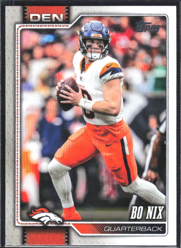 2026 Topps Flagship Football Bo Nix #58 – framsida