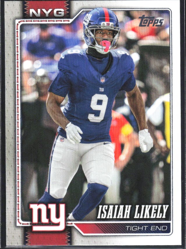 2026 Topps Flagship Football Isaiah Likely #206 – framsida