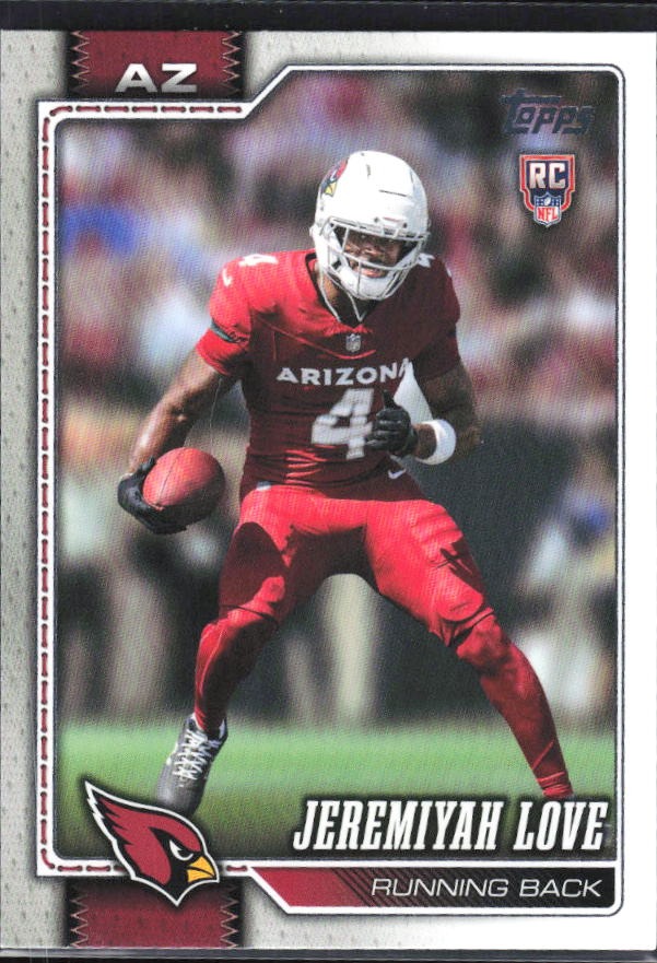 2026 Topps Flagship Football Jeremiyah Love RC #309 – framsida