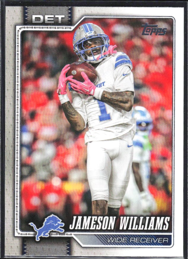 2026 Topps Flagship Football Jameson Williams #67 – framsida