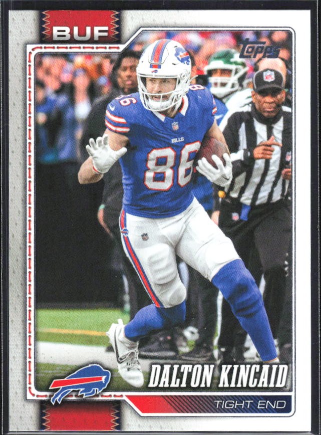 2026 Topps Flagship Football Dalton Kincaid #24 – framsida