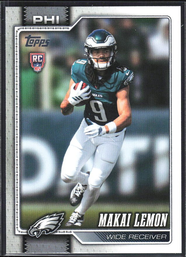 2026 Topps Flagship Football Makai Lemon RC #319 – framsida