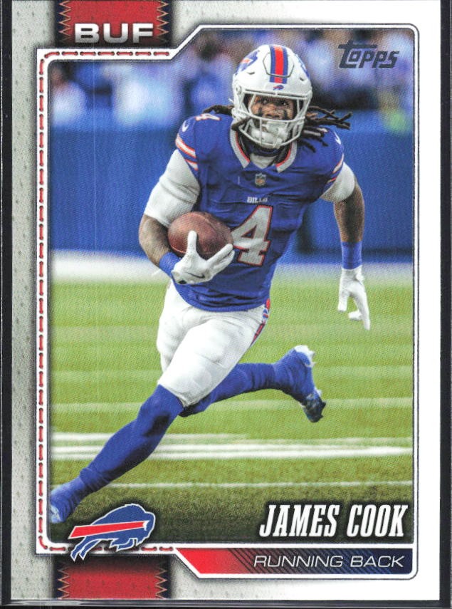 2026 Topps Flagship Football James Cook #25 – framsida
