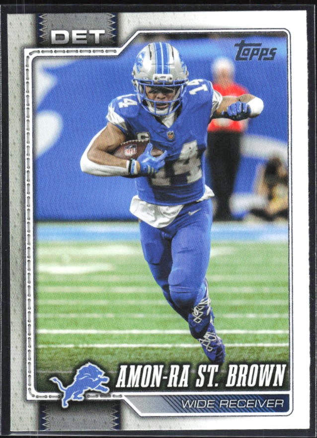 2026 Topps Flagship Football Amon-Ra St. Brown #66 – framsida