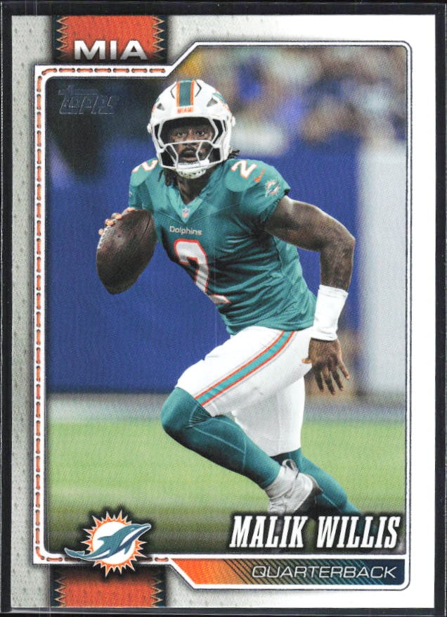 2026 Topps Flagship Football Malik Willis #238 – framsida