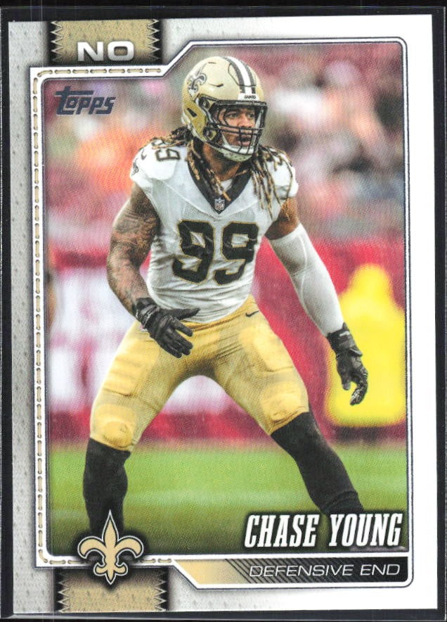 2026 Topps Flagship Football Chase Young #244 – framsida