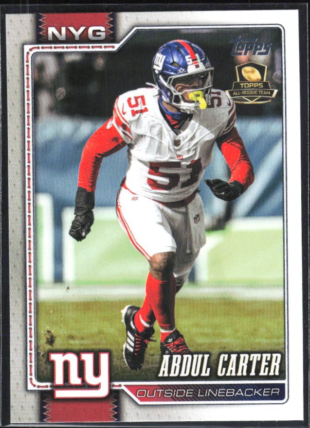 2026 Topps Flagship Football Abdul Carter #150 – framsida