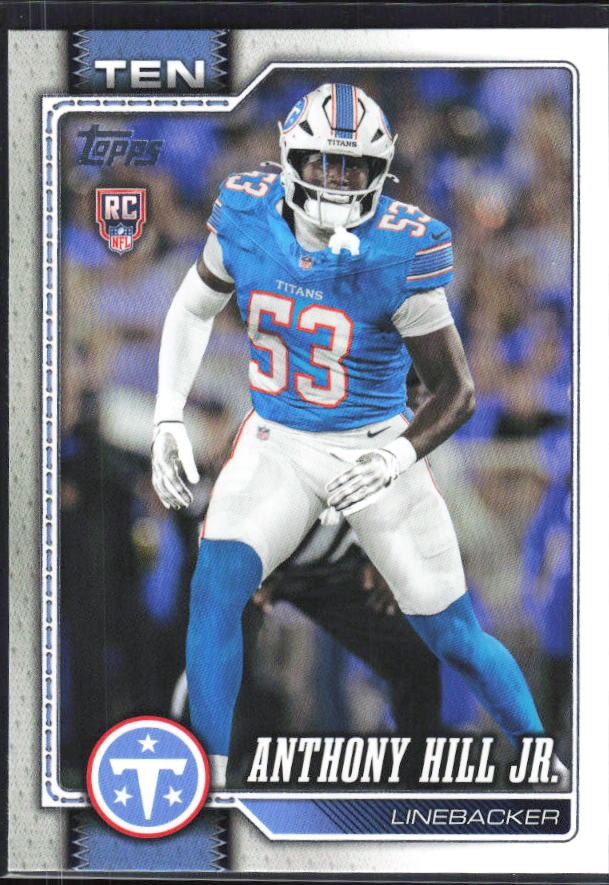 2026 Topps Flagship Football Anthony Hill Jr. RC #389 – framsida