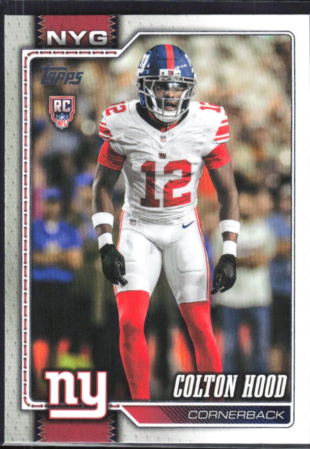 2026 Topps Flagship Football Colton Hood RC #381 – framsida