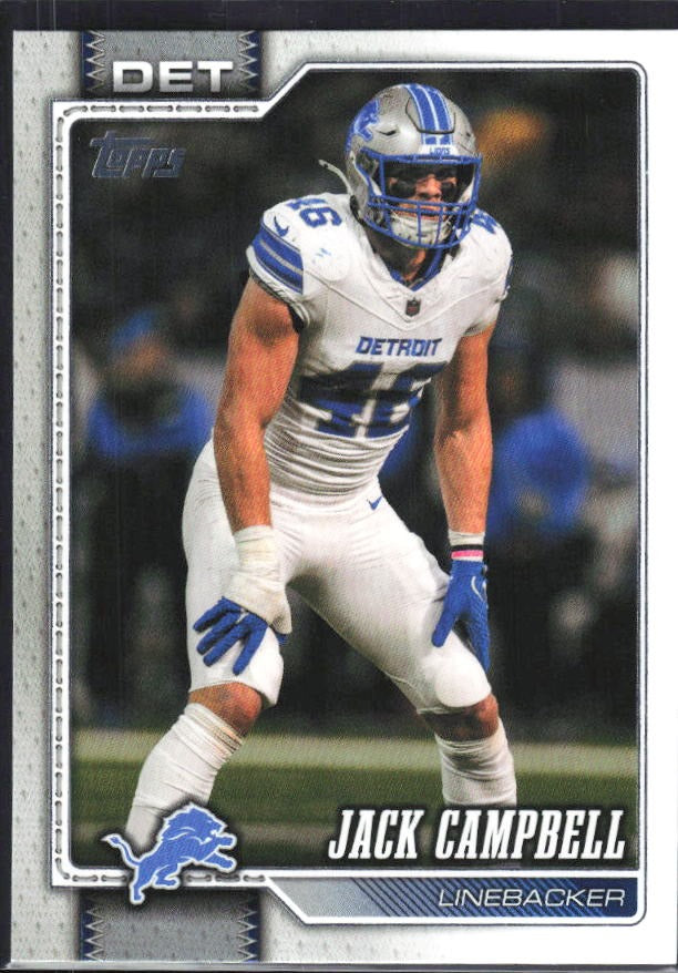 2026 Topps Flagship Football Jack Campbell #250 – framsida