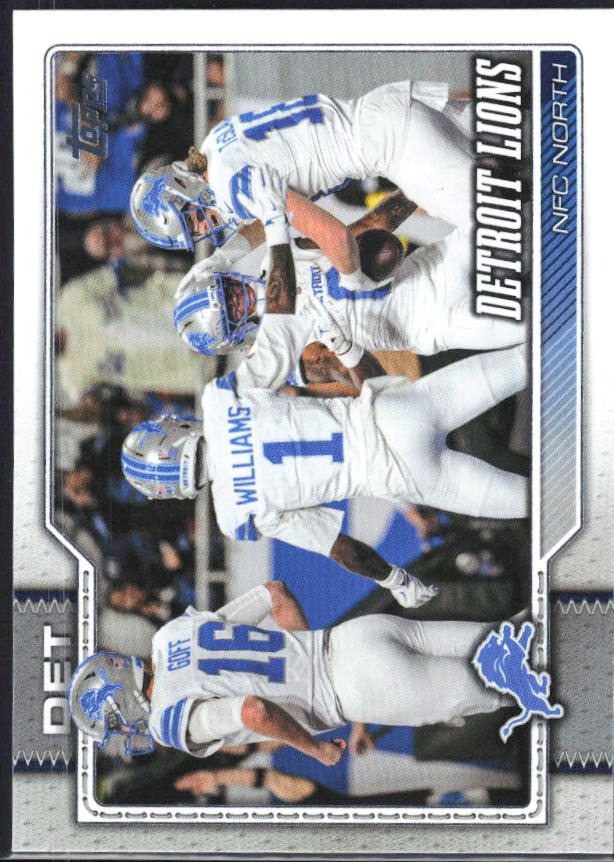 2026 Topps Flagship Football Detroit Lions #273 – framsida
