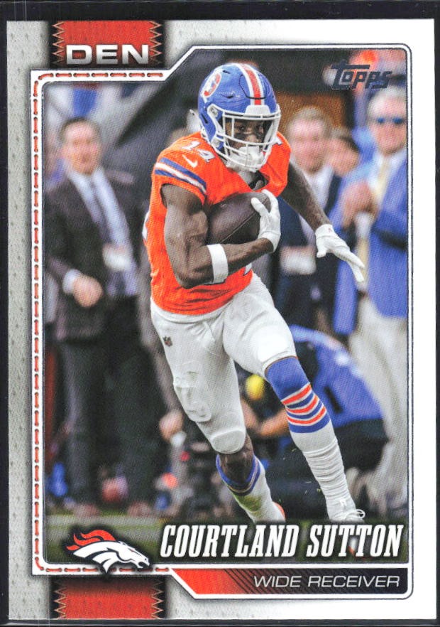 2026 Topps Flagship Football Courtland Sutton #62 – framsida