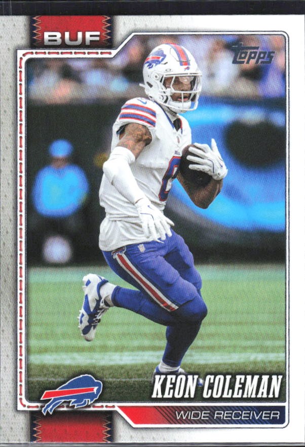 2026 Topps Flagship Football Keon Coleman #20 – framsida