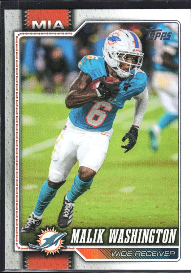 2026 Topps Flagship Football Malik Washington #123 – framsida