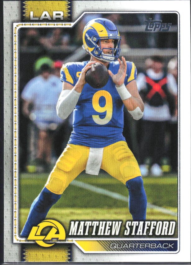 2026 Topps Flagship Football Matthew Stafford #115 – framsida
