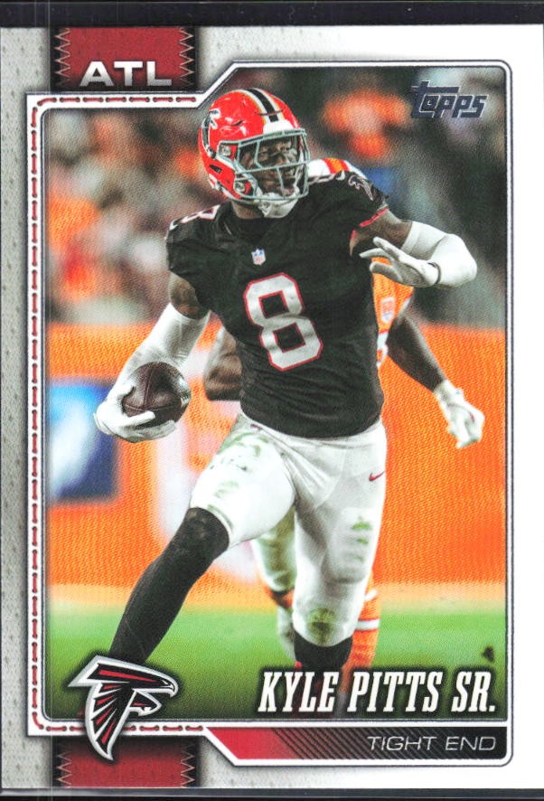 2026 Topps Flagship Football Kyle Pitts Sr. #10 – framsida