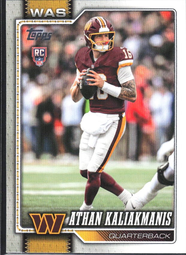 2026 Topps Flagship Football Athan Kaliakmanis RC #354 – framsida