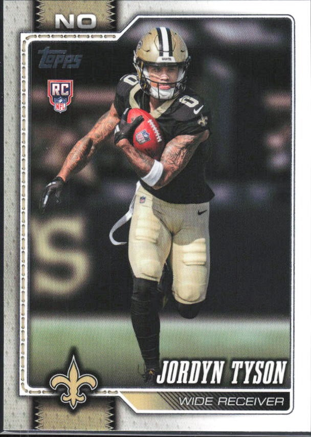 2026 Topps Flagship Football Jordyn Tyson RC #320 – framsida