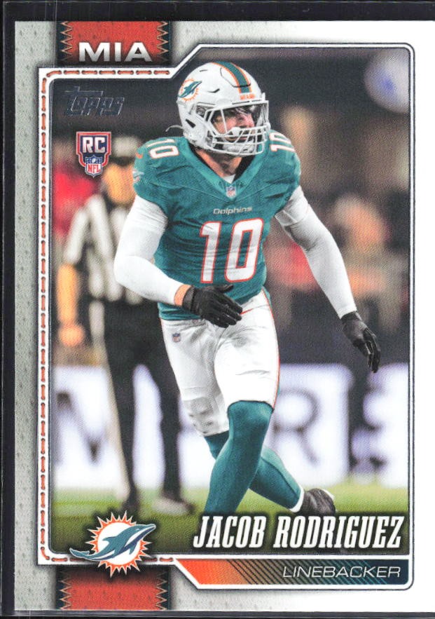 2026 Topps Flagship Football Jacob Rodriguez RC #378 – framsida
