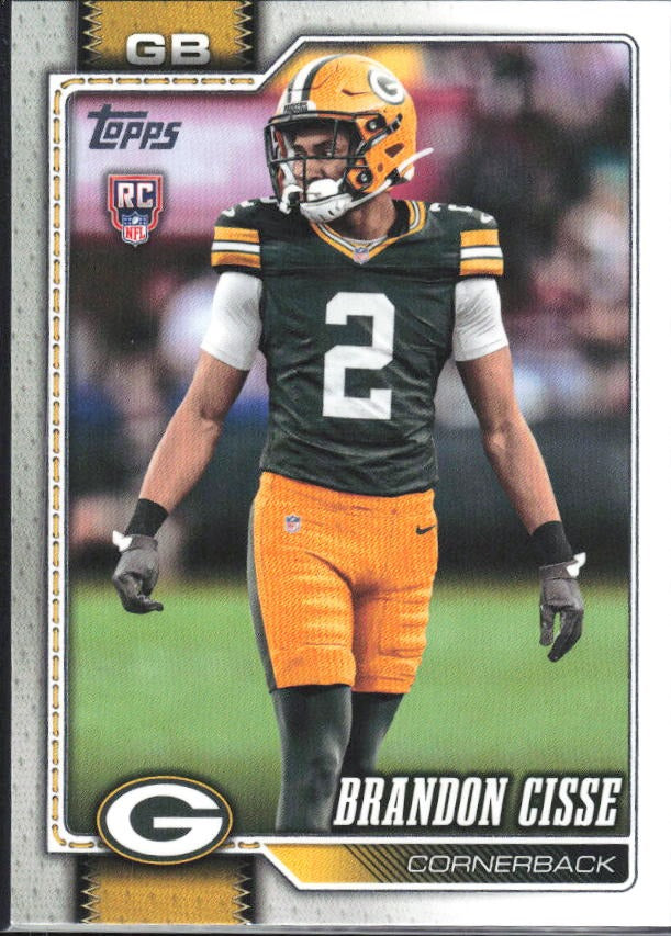 2026 Topps Flagship Football Brandon Cisse RC #375 – framsida